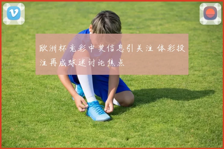 欧洲杯竞彩中奖信息引关注 体彩投注再成球迷讨论焦点