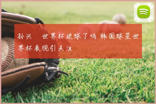孙兴慜世界杯进球了吗 韩国球星世界杯表现引关注